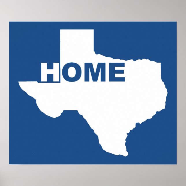 Texas Home Away From Home Poster Sign (Framsidan)