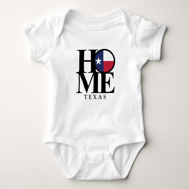 Texas HOME Baby One Biet T-shirt (Framsida)