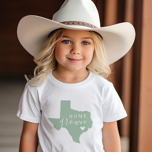 Texas Home Grown | Redigerbar Färg-stat Karta T Shirt (Skapare uppladdad)