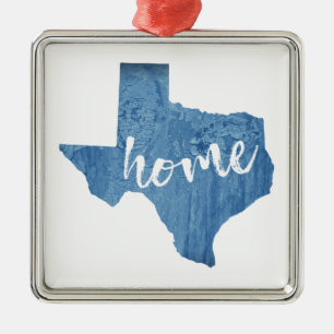 Texas Home Wood Grain Julgransprydnad Metall