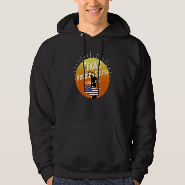 Texas Houston South Mormon LDS Uppdrag Missionary Hoodie (Framsida)