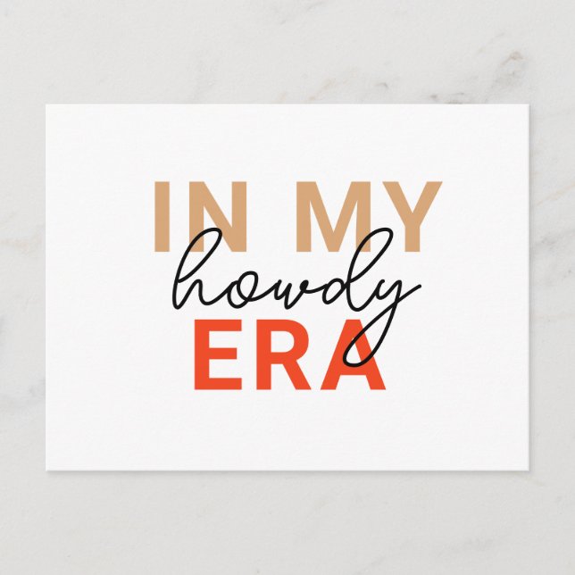 Texas Howdy Era Vykort (Framsida)