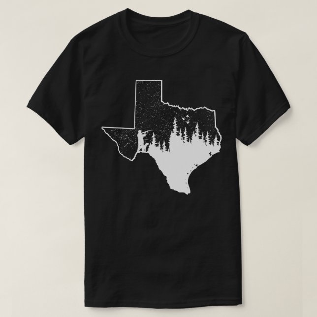 Texas Hunting Anka Gifts T Shirt (Design framsida)