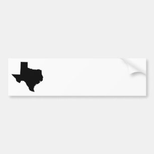 Texas i Black and White Bildekal