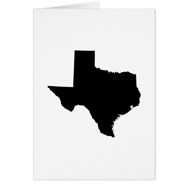 Texas i Black and White Hälsningskort (Framsidan)