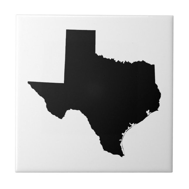 Texas i Black and White Kakelplatta (Framsidan)