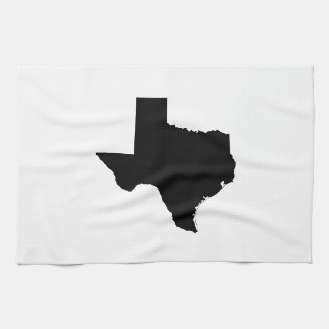 Texas i Black and White Kökshandduk (Horisontell)