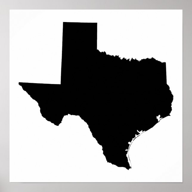 Texas i Black and White Poster (Framsidan)