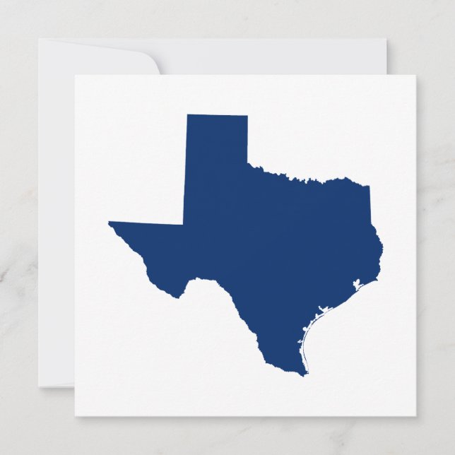 Texas i Blue Inbjudningar (Framsida)