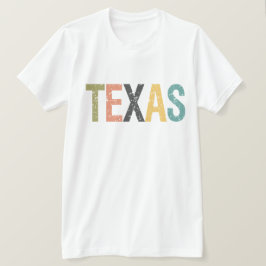 Texas i eftersläktet färg tee shirt