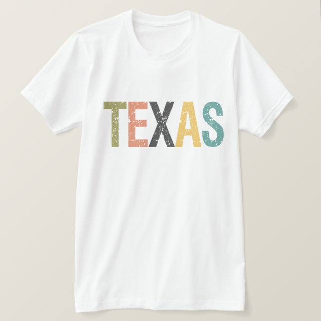 Texas i eftersläktet färg tee shirt (Design framsida)