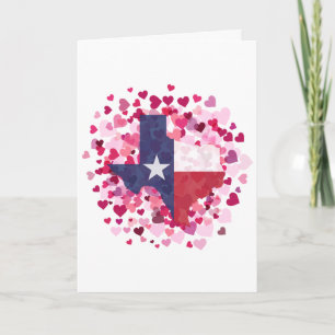 Texas i ett hjältas hjärta - Alla hjärtans dag Helgkort