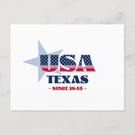 Texas i Red, White och Blue Postcard Vykort