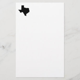 Texas i svartvitt brevpapper