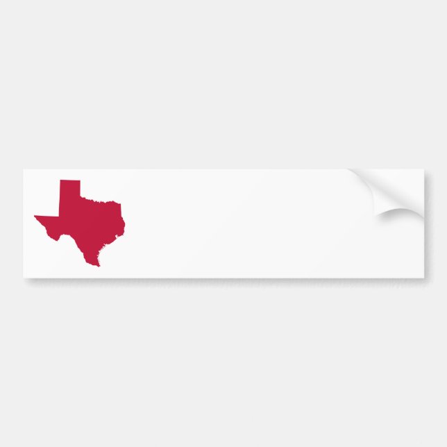 Texas in Red Bildekal (Framsidan)