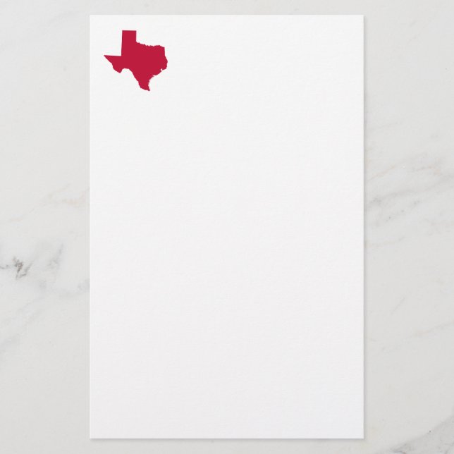 Texas in Red Brevpapper (Framsida)
