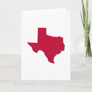 Texas in Red Kort