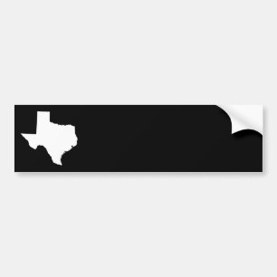 Texas in White and Black Bildekal