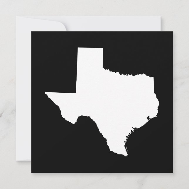 Texas in White and Black Inbjudningar (Framsida)