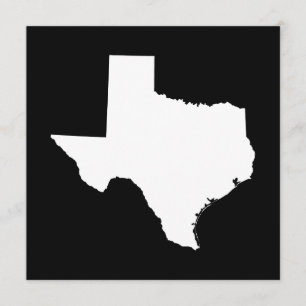 Texas in White and Black Inbjudningar