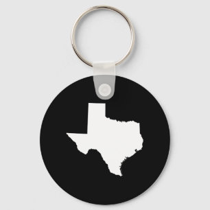 Texas in White and Black Nyckelring