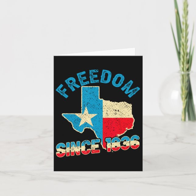 Texas Independence day 1836 Kort (Framsida)