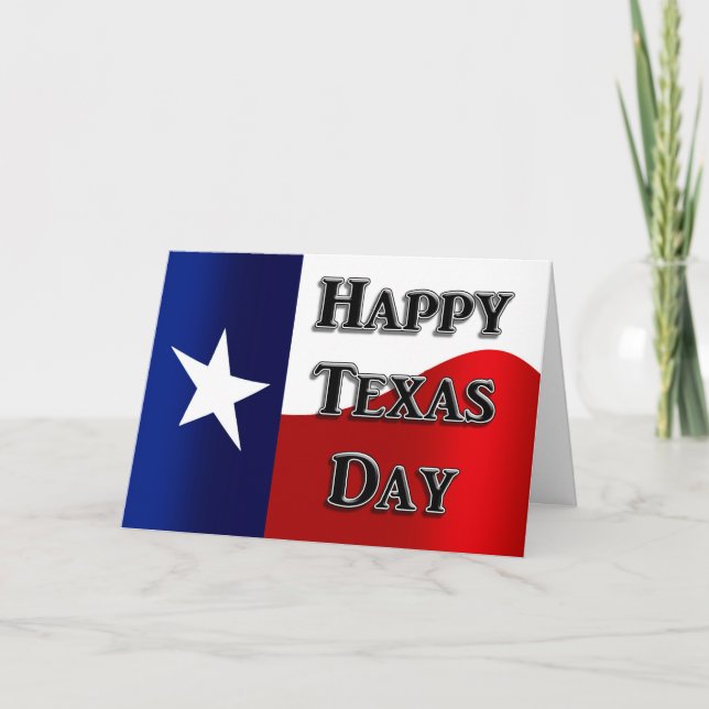 Texas Independence day Card Kort (Framsida)