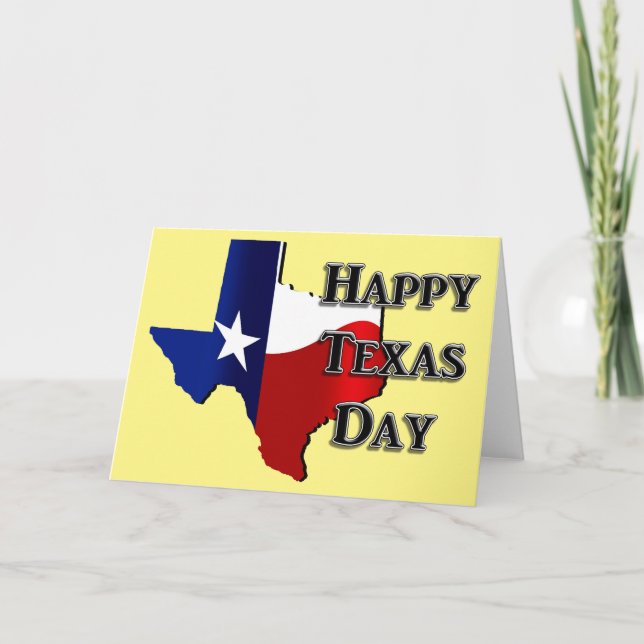 Texas Independence day Kort (Framsida)