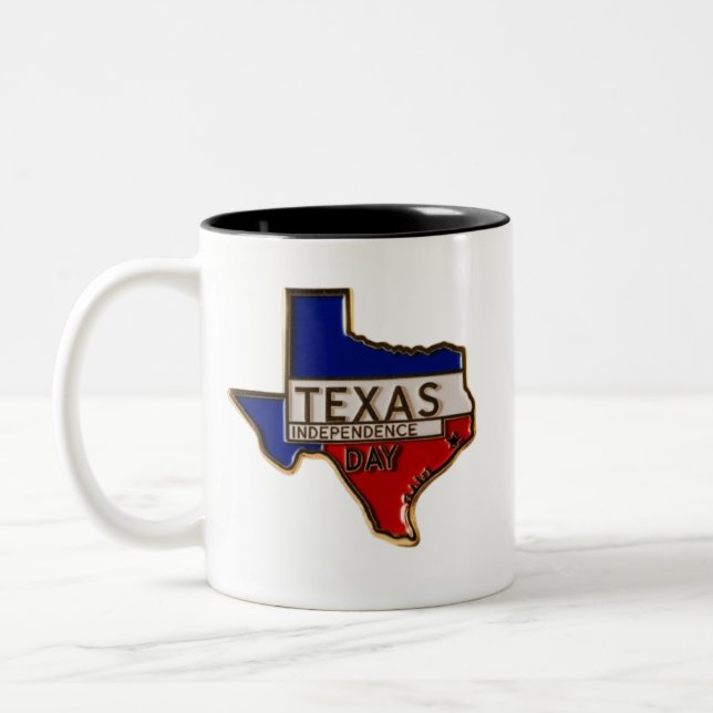 Texas independence day-Two-Tone Mugg (Vänster)