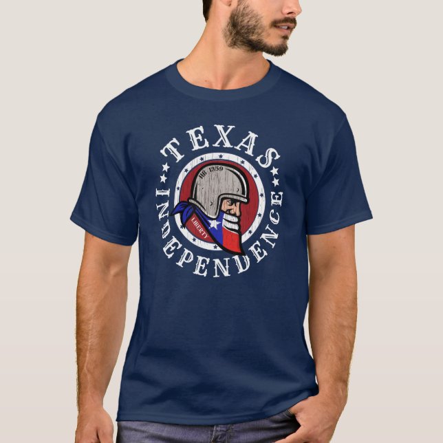 Texas Independence Pro-Secession T Shirt (Framsida)