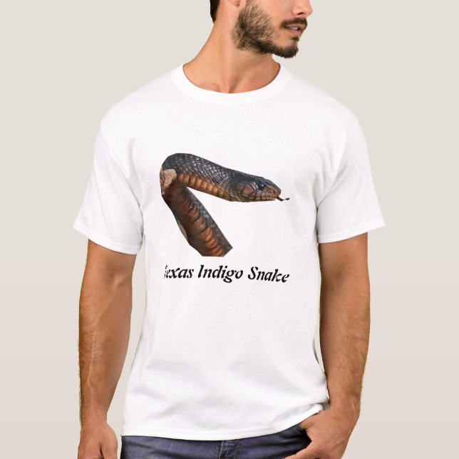 Texas indigoblå orm tee shirt (Framsida)