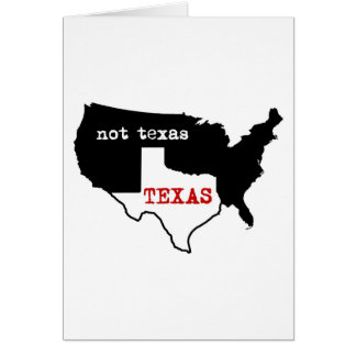 Texas/inte Texas Hälsningskort