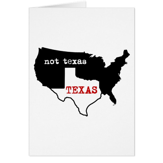 Texas/inte Texas Hälsningskort (Framsidan)