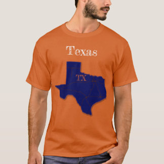 Texas Interstate [Navy Blue Design] T Shirt