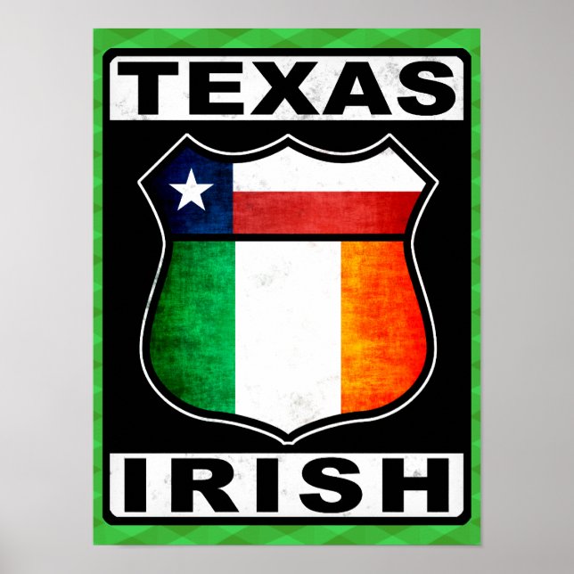 Texas Irish American Poster Print (Framsidan)