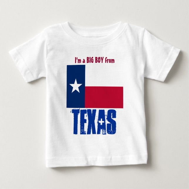 TEXAS, jag är en stor pojke från Texas Tee (Framsida)