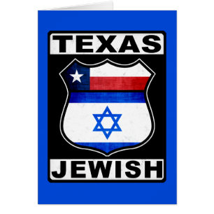 Texas Judiska amerikan Hälsningskort