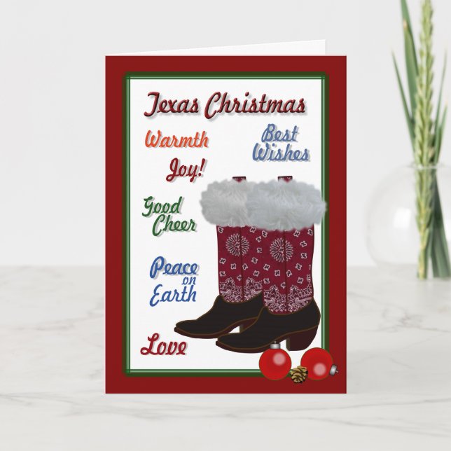Texas jul helgkort (Framsida)