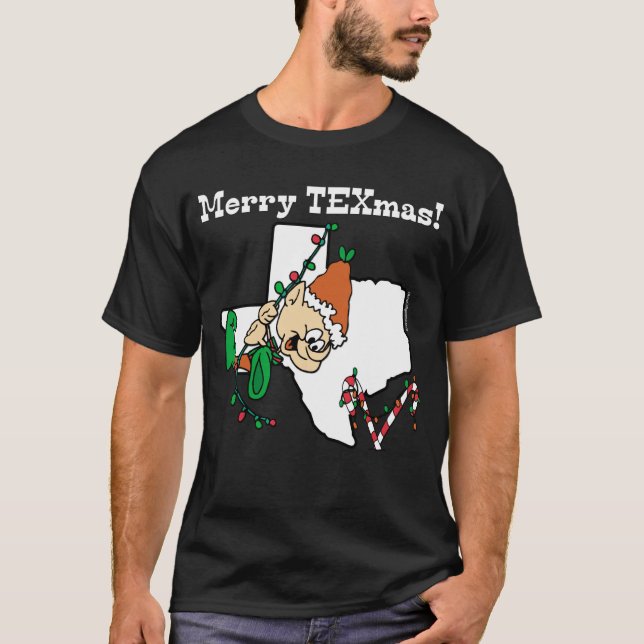 Texas jul T-shirt (Framsida)