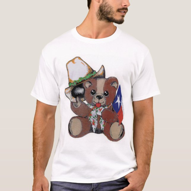Texas julbjörn t-shirt (Framsida)
