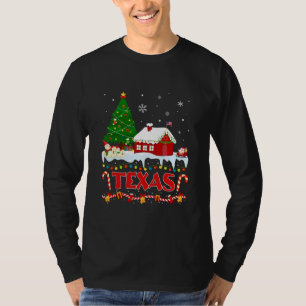 Texas Julgran Light Pajama State of Texas T Shirt