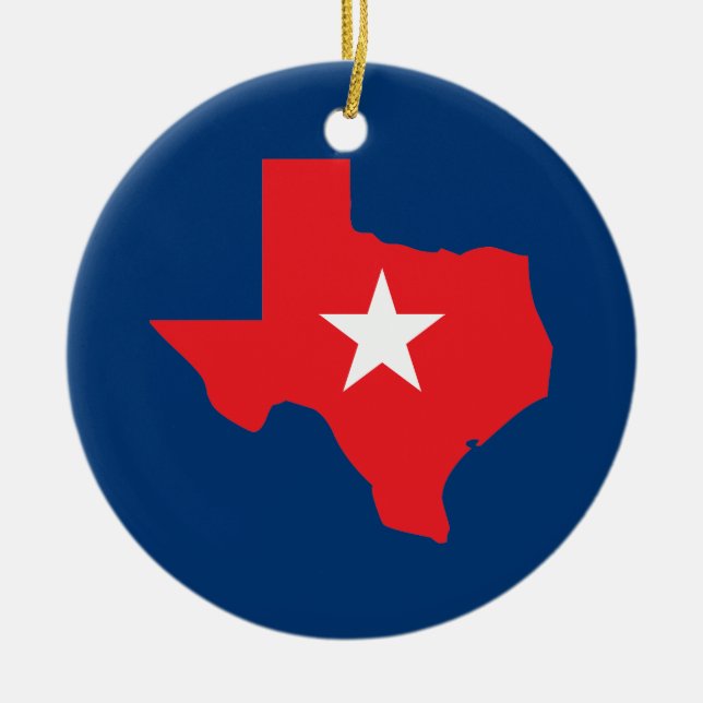 Texas Julgransprydnad Keramik (Framsidan)