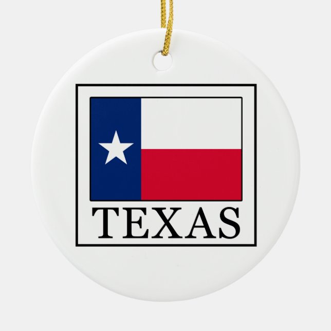 Texas Julgransprydnad Keramik (Framsidan)