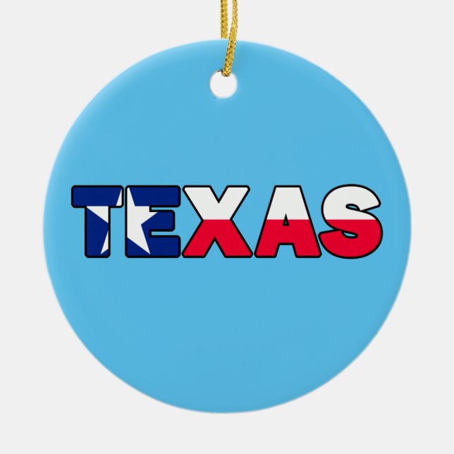 Texas Julgransprydnad Keramik (Framsidan)