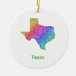 Texas Julgransprydnad Keramik