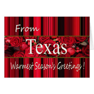 Texas-julkort, statsspecifikt hälsningskort