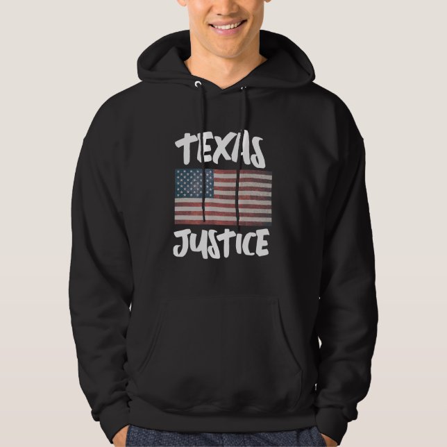 TEXAS JUSTICE T-SHIRT HOODIE (Framsida)