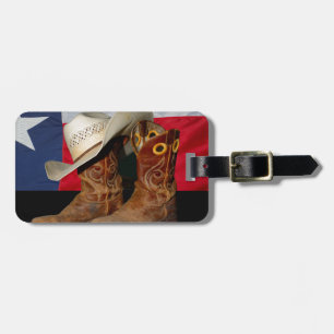 Texas kängor och Hat.jpg Bagagebricka