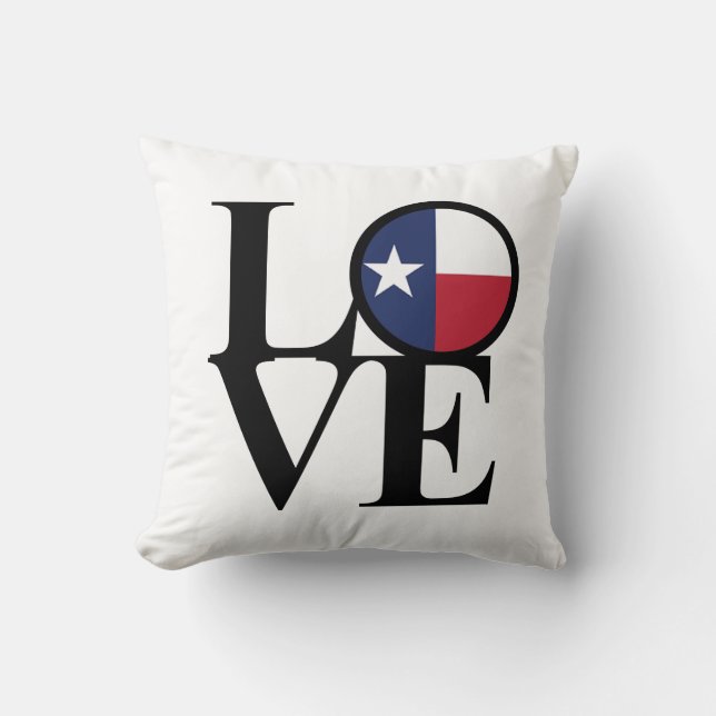 Texas KÄRLEK Dekorativ kudde (Framsida)