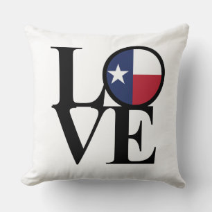 Texas KÄRLEK Dekorativ kudde 20"x20"